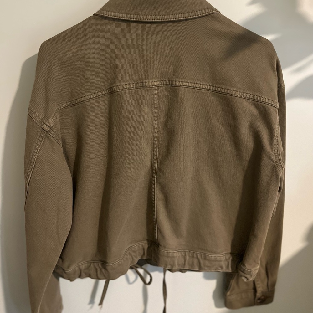 Loft Drawstring Denim Jacket - Picture 4 of 7